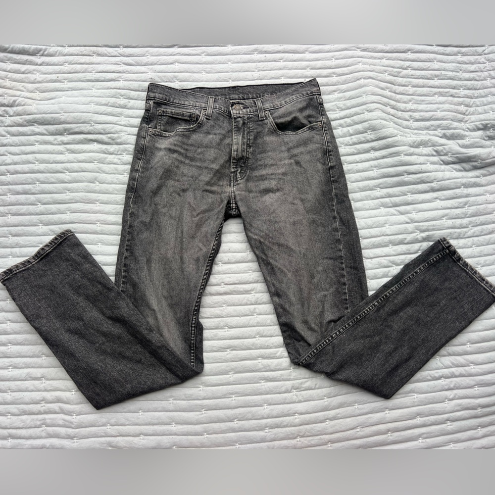 Levi's Men's 505 Charcoal Straight Jeans